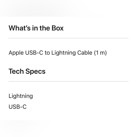 BRAND NEW Authentic Apple USB-C to Lightning Cable (1 m) - Picture 7 of 7